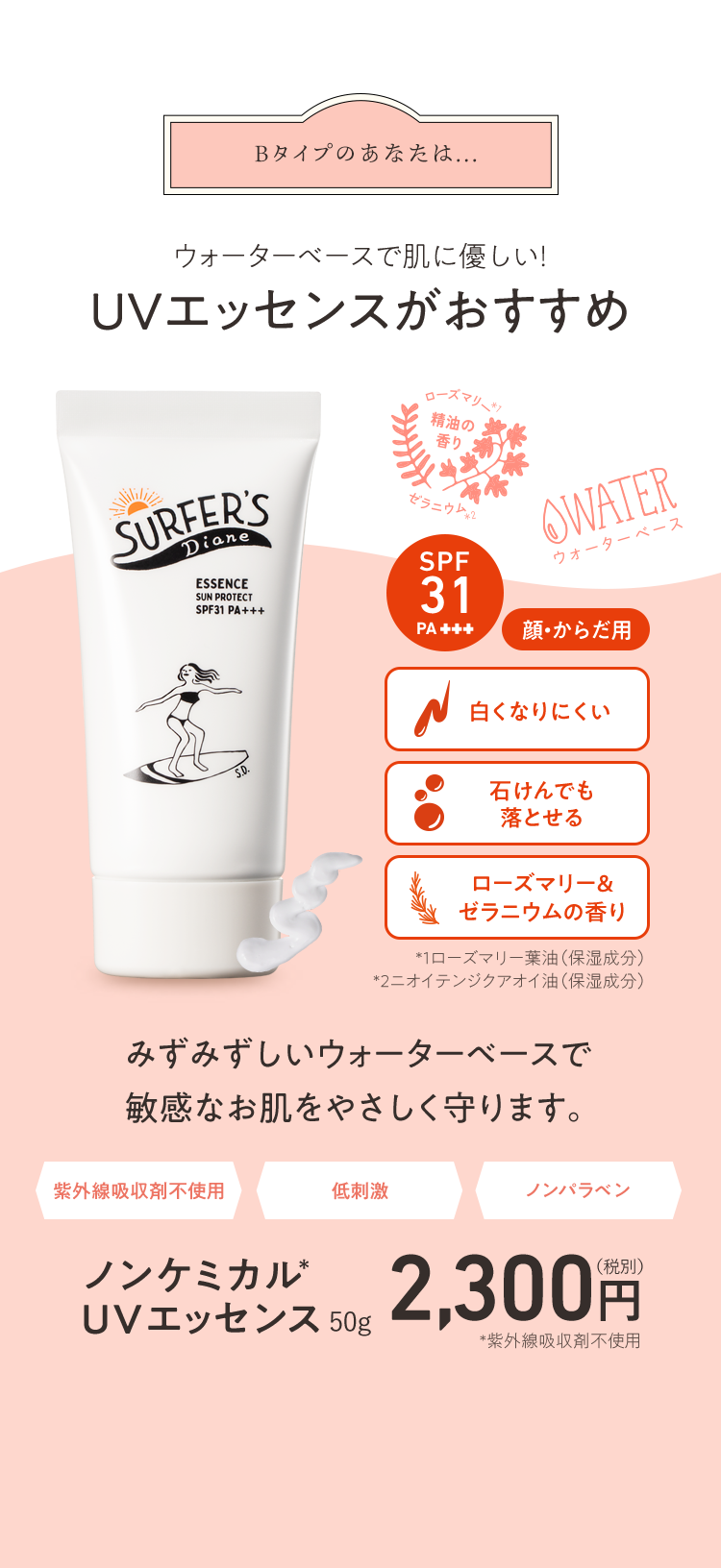 ノンケミカル＊ UVエッセンス
